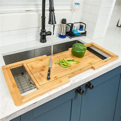 [2024 UPGRADE] Hifybaty Over The Sink Cutting Board - Expandable ...