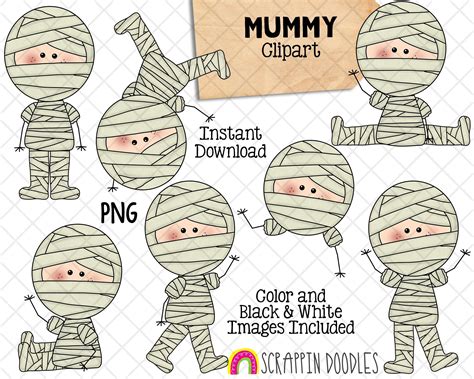 Mummy Clip Art Black And White
