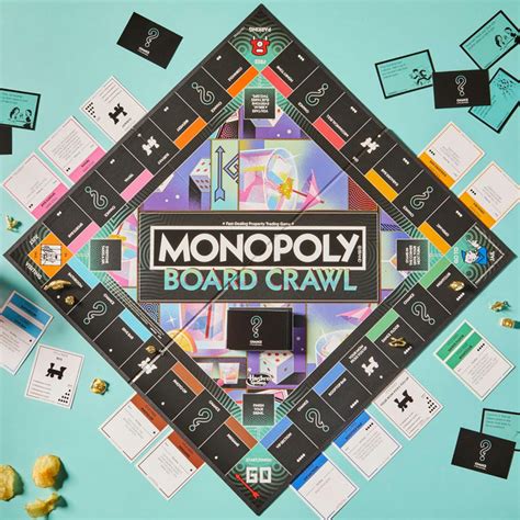 Hasbro Monopoly Board Crawl Party Game, Official Monopoly Drinking Gam ...