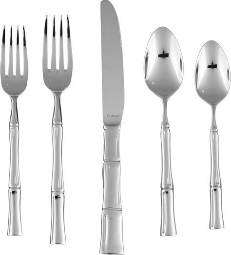 Buy Fortessa Royal Pacific 1810 Stainless Steel Flatware 20 Piece Place ...