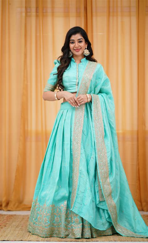 TULIP - Gaji Silk Half Sarees – Ivalinmabia