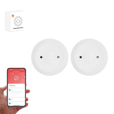 Zigbee Water Leak Detector With App Alerts Smart Water Sensor ...