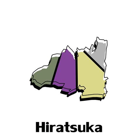 Hiratsuka map. Blank vector map of the Country. Borders of Japan for your infographic. Vector ...