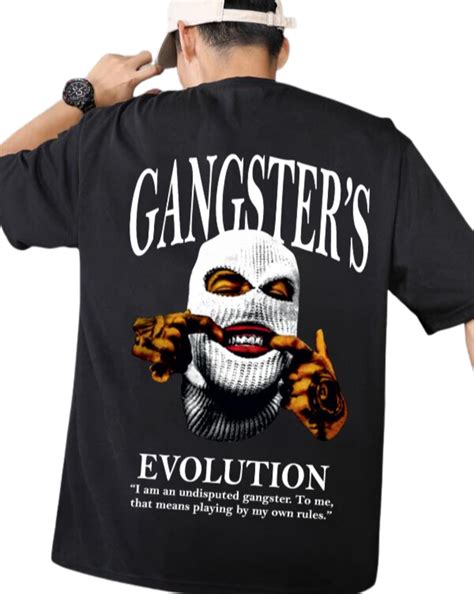 Buy Benny Brooks Mens Black Cotton Graphic Printed Oversized t Shirt ...