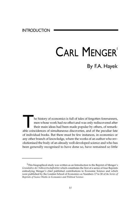 Carl Menger Principles of Economics 的图像结果