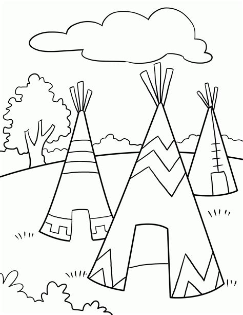 Native Americans Coloring Pages