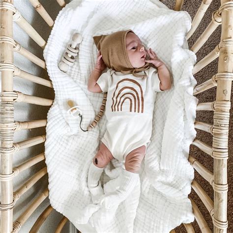 Rust Rainbow organic onesie, baby, boy, girl, unisex, gender neutral ...