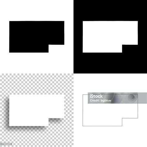 Rusk County Wisconsin Maps For Design Blank White And Black Backgrounds ...