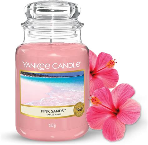 Yankee Candle Scented Candle | Pink Sands Large Jar Candle | Long ...