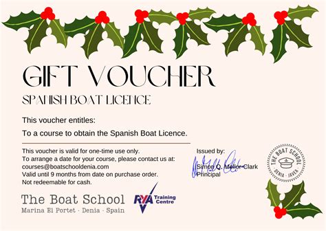gift voucher Boat Licence - The Boat School boat and jetski licence ...