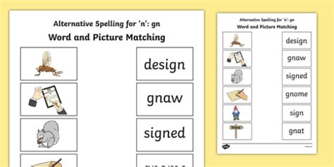 gn Words Phonics - Primary Resources (teacher made)
