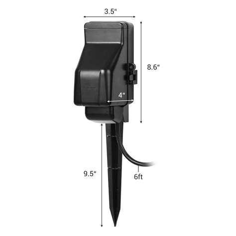 DEWENWILS Outdoor Digital Power Strip Timer, Outdoor Multi Socket Time ...