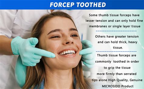 Microsidd Thumb/Dissecting Forcep TOOTHED 8 Inches (Thumb/Tissue ...