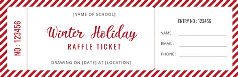5 Raffle Ticket Canva Templates for School Groups