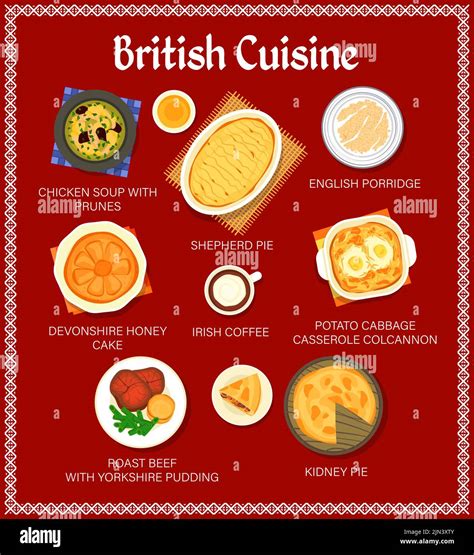 Traditional British Meals List