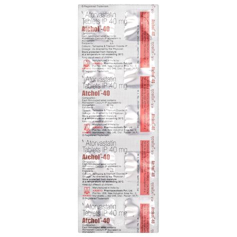 Atchol-40 - Strip of 10 Tablets : Amazon.in: Health & Personal Care