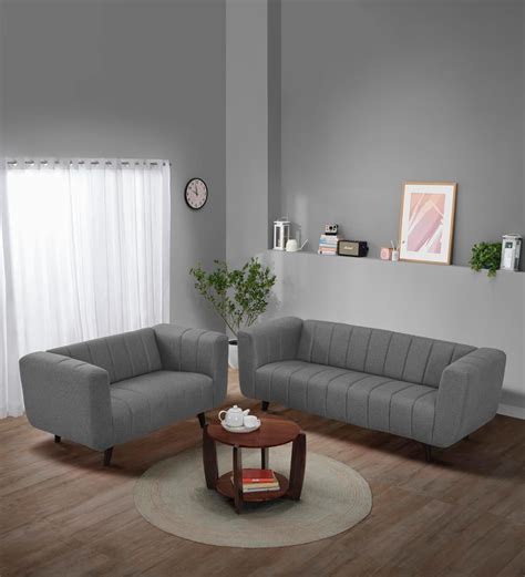 Sleepyhead Kiki - 3+2 Seater Sofa Set (Fabric, Graphite Grey) : Amazon ...