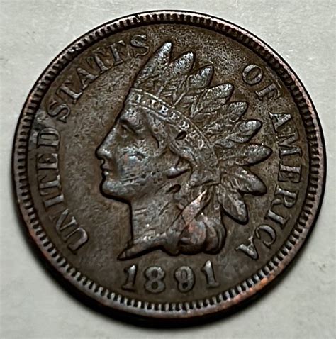 1891 Indian Head Cent. 8814 - For Sale, Buy Now Online - Item #800273