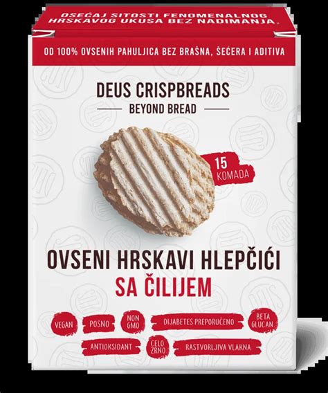 Deus Crispbreads ovseni hlepčići sa čilijem
