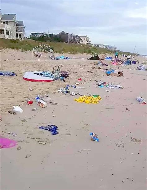 Beach Turned Into Trash Heap After Memorial Day by Beach Goers