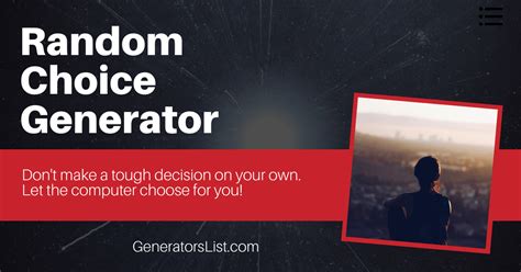 Image result for Random Choice Generator