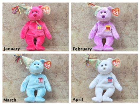 TY Beanie Babies, Birthday Beanies Collection - Set of 12 - Etsy