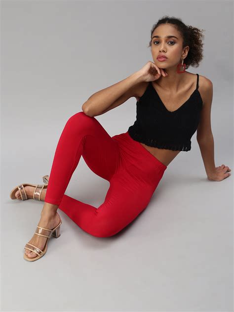 Buy Ankle Leggings Online | Shop Women Ankle Length Leggings | Prisma