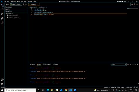 Image result for JavaScript Output in vs Code