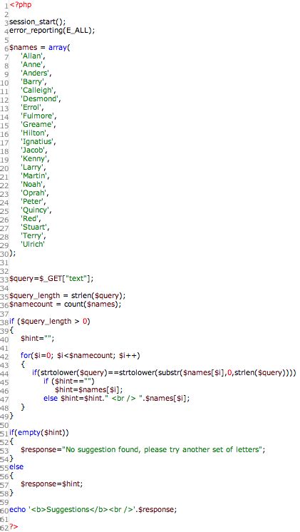 Ajax Tutorial PHP SQL 的图像结果