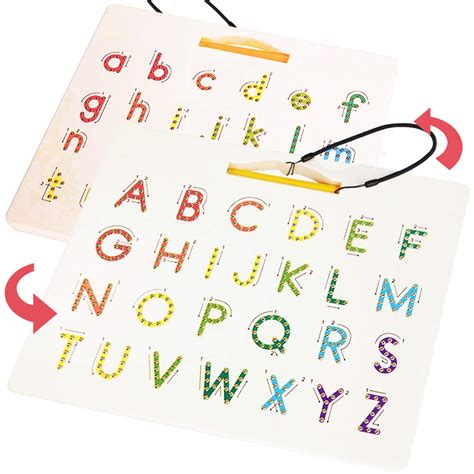 Buy CozyBomB™ Double Sided Magnetic Letter Board - 2 in 1 Alphabet ...