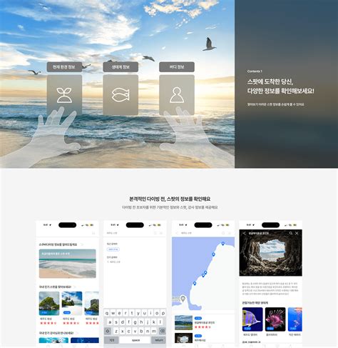안전하고 즐거운 다이빙를 위해, AR 글래스 서비스 다이버스 :: Behance
