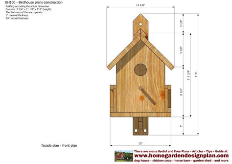 Free Printable Birdhouse Plans