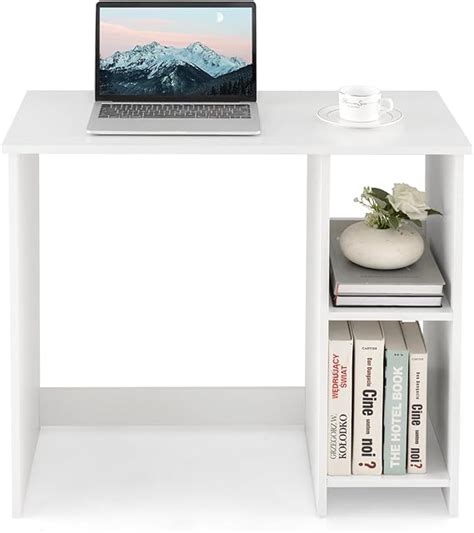 Small White Computer Desk 的图像结果