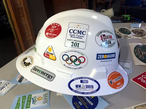 Construction Hard Hat Sticker Designs