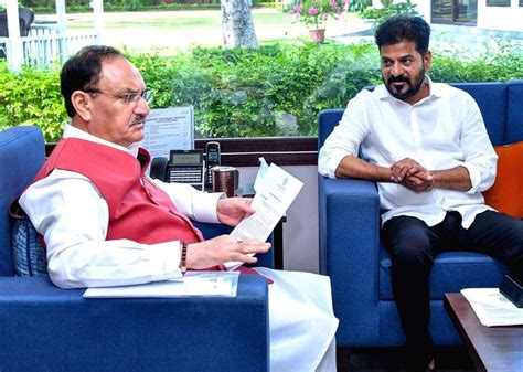 Revanth Reddy Meets JP Nadda
