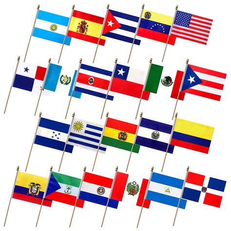 Latin American Countries Flags