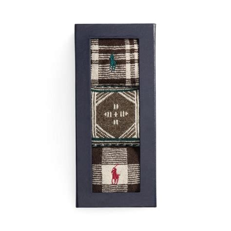 Fair Isle and Plaid 3-Sock Gift Set for Men | Ralph Lauren® IN