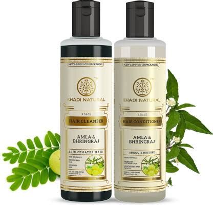 KHADI NATURAL Amla & Bhringraj Hair Shampoo/Cleanser and Hair ...