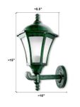 Classic Antique Green Outdoor Wall Light