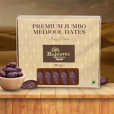 Majestic Medjool Dates Jumbo - Premium No.1 Palestine Dates 500 grams ...