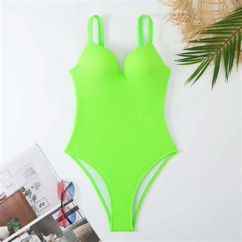 Green One Piece Swimsuit
