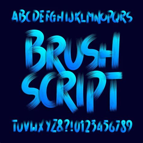 100,000 Brush script alphabet Vector Images | Depositphotos