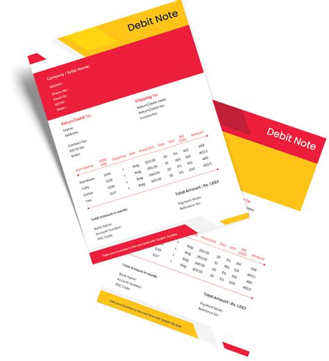 Image result for XSL Format Debit Note Format in Excel