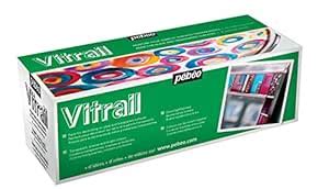 Pebeo Vitrail Stained Glass Effect Glass Paint Set : Amazon.in: Home ...