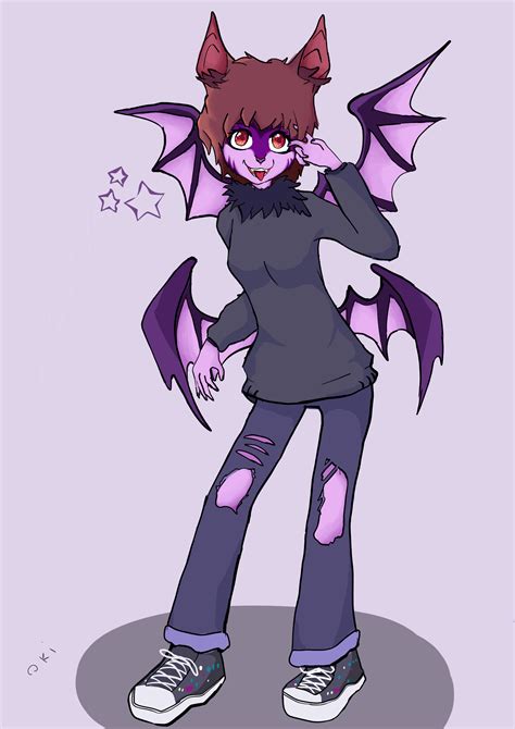 Fursona bat girl by OkiOkipx on DeviantArt