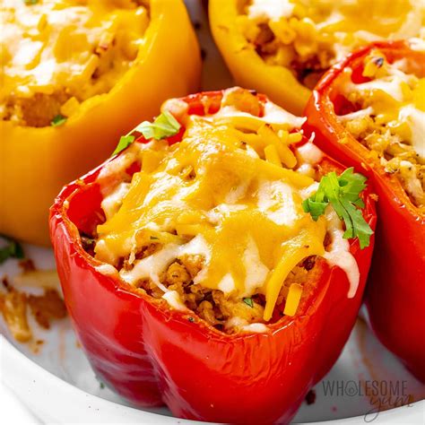 Stuffed Banana Peppers (Sausage & Cheese) - Wholesome Yum
