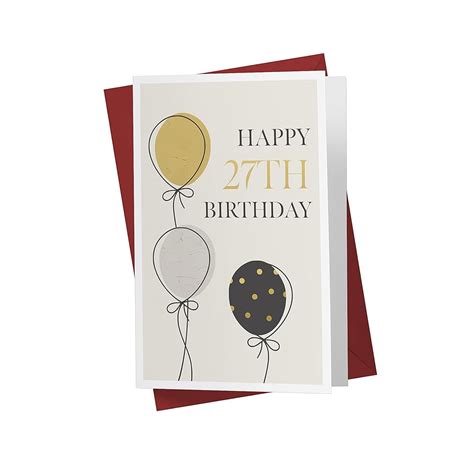 Karto 27th Birthday Card for Him Her - 27th India | Ubuy