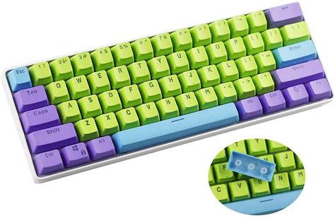 61 PBT Purple Keycaps for 60 Percent Keyboard, Ducky | Ubuy India