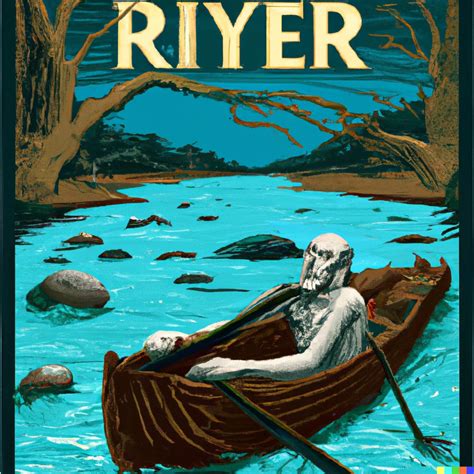 vintage travel poster for the river styx with charon | DALL·E 2 | OpenArt
