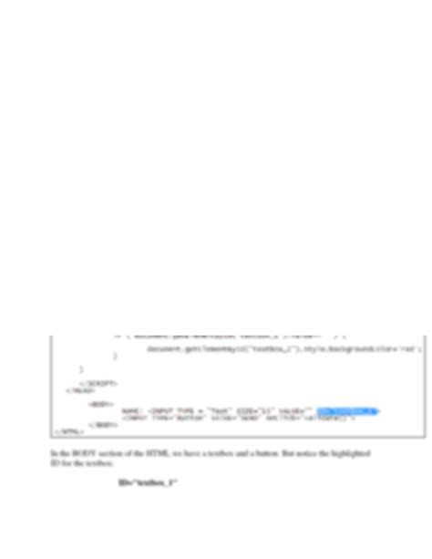 getElementById in JavaScript 的图像结果
